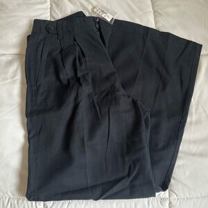 NWT Madewell The Petite Harlow Wide-Leg Pant in Drapey Twill Size 0